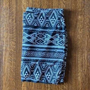 H&M wrap black and white mini skirt NWOT